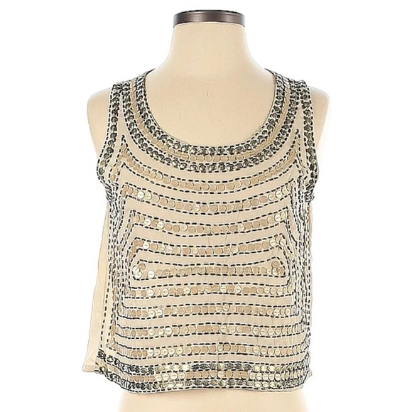Francesca’s Quinn beaded crop top cami - Picture 2 of 8